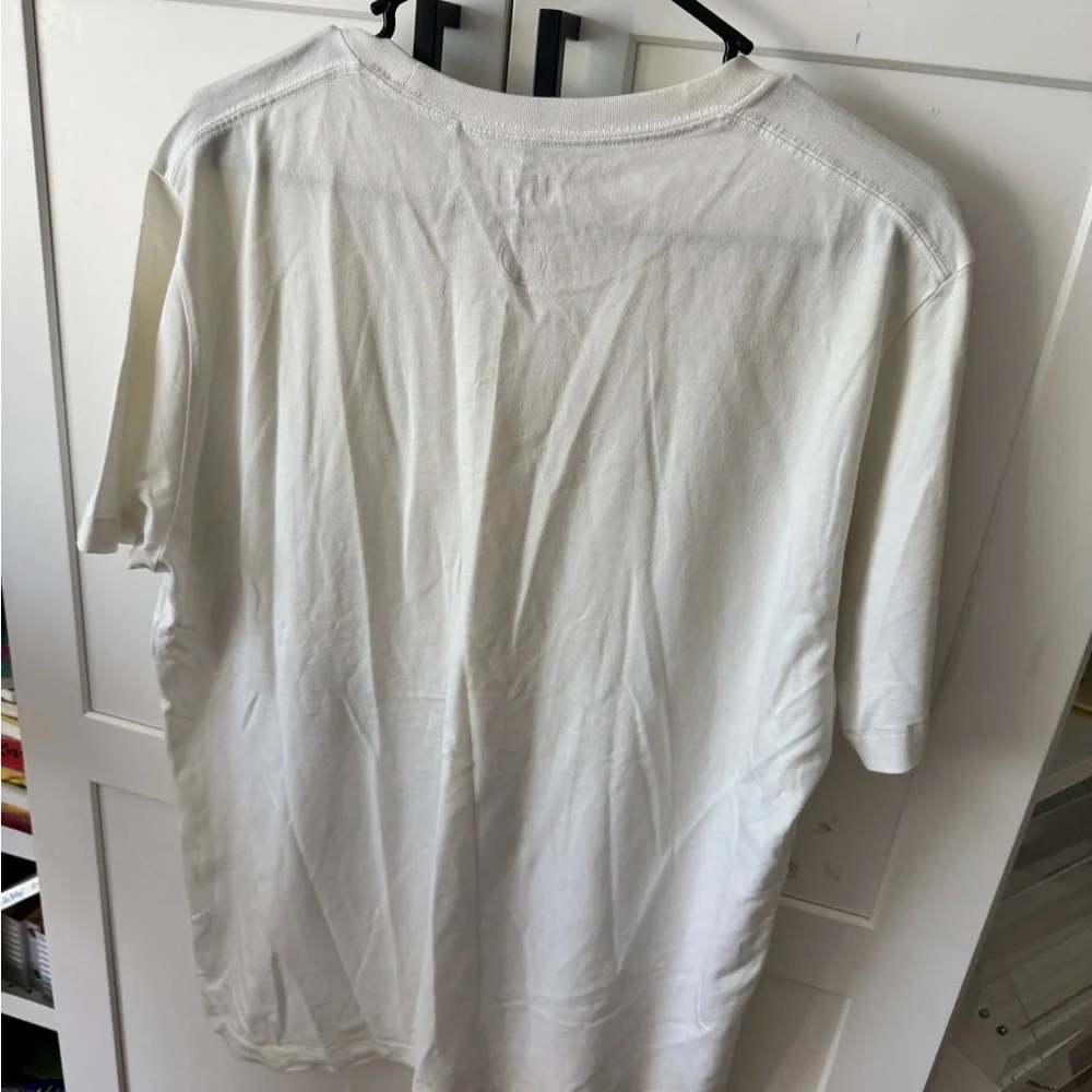 Uniqlo UT White Tee with Black Cat Illustration